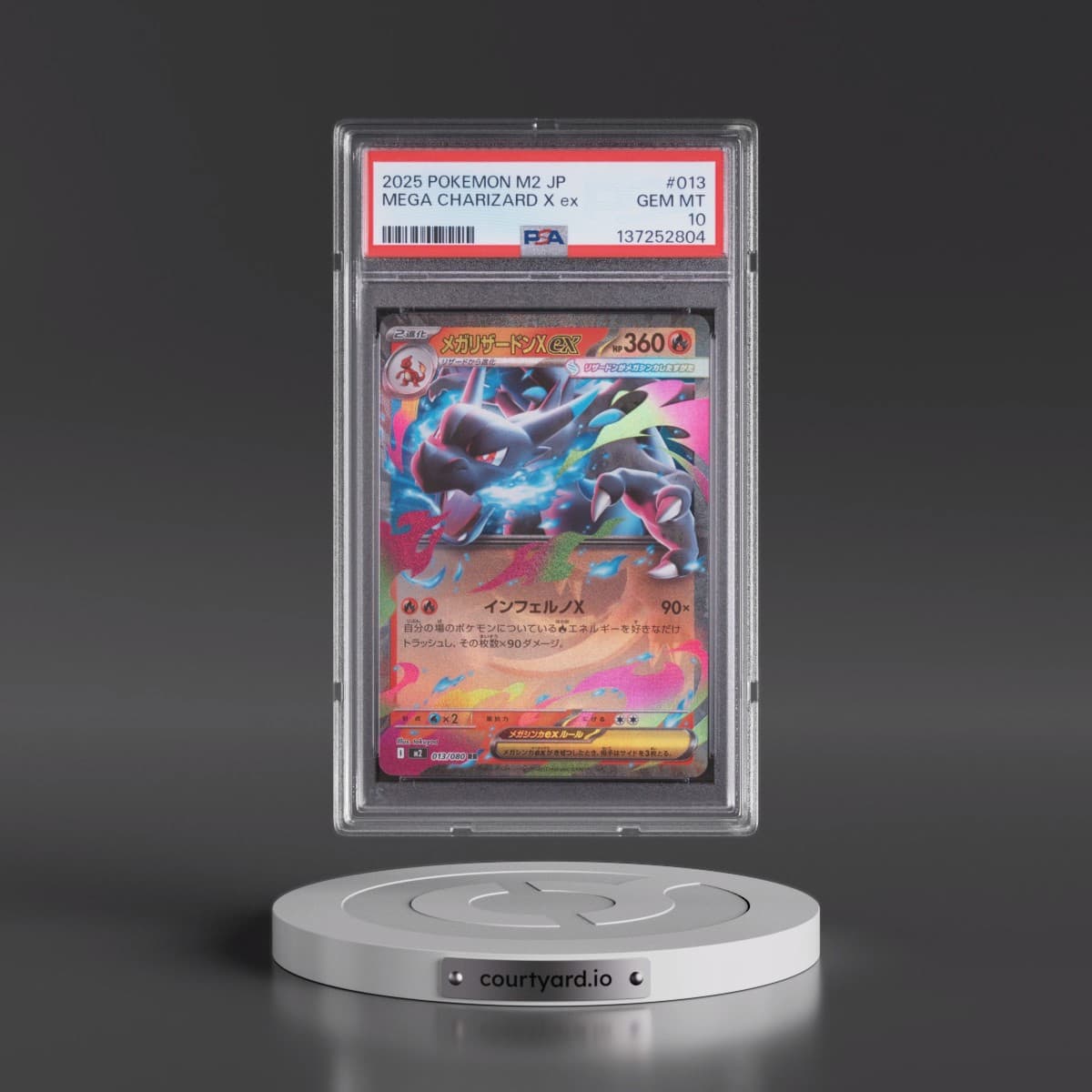 2025 Pokémon M2-Inferno X #013 Mega Charizard X EX - Holo (PSA 10 GEM MINT)