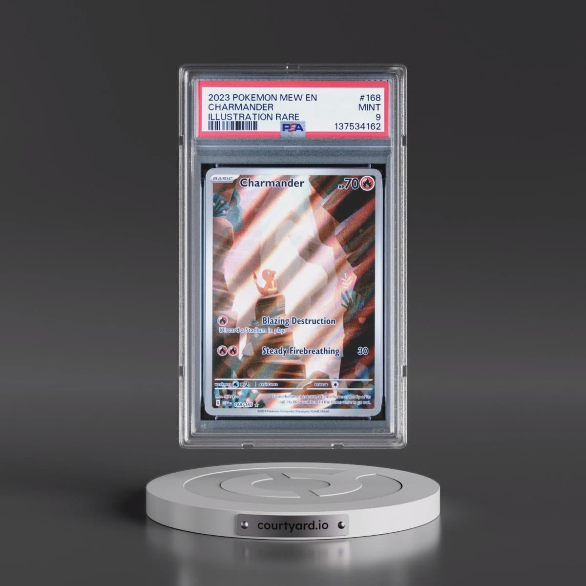 2023 Pokémon Mew EN-151 #168 Charmander - Illustration Rare (PSA 9 MINT)