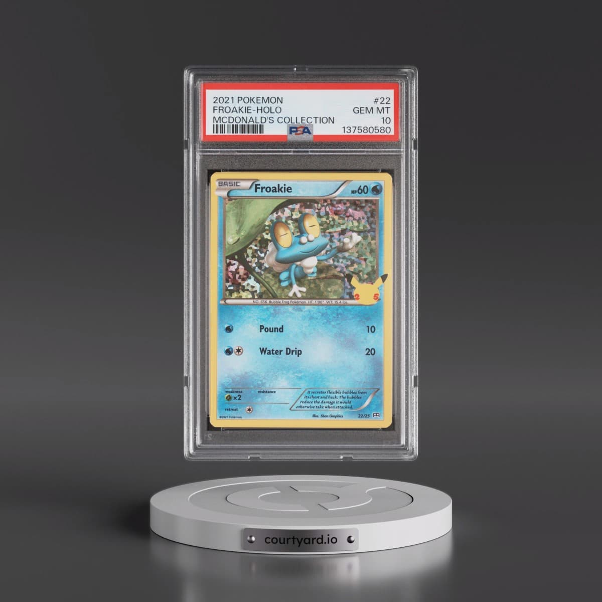 2021 Pokémon Mcdonald's Collection #22 Froakie - Holo (PSA 10 GEM MINT)