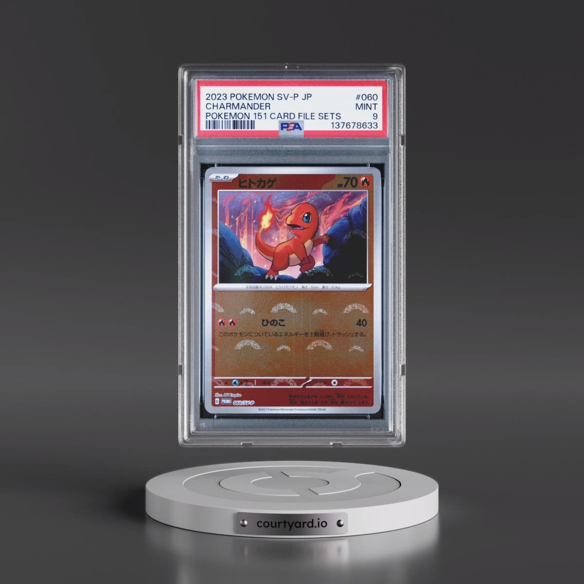 2023 Pokémon SV-P Promo #060 Charmander - Pokemon 151 Card File Sets (PSA 9 MINT)