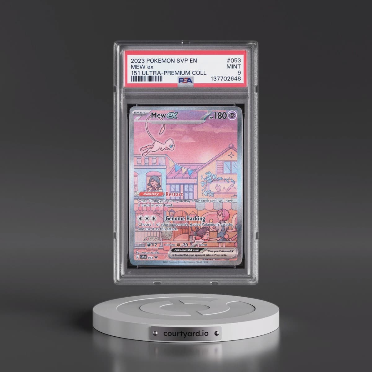 2023 Pokémon Svp EN-SV Black Star Promo #053 Mew EX - Holo 151 Ultra-Premium Collection (PSA 9 MINT)