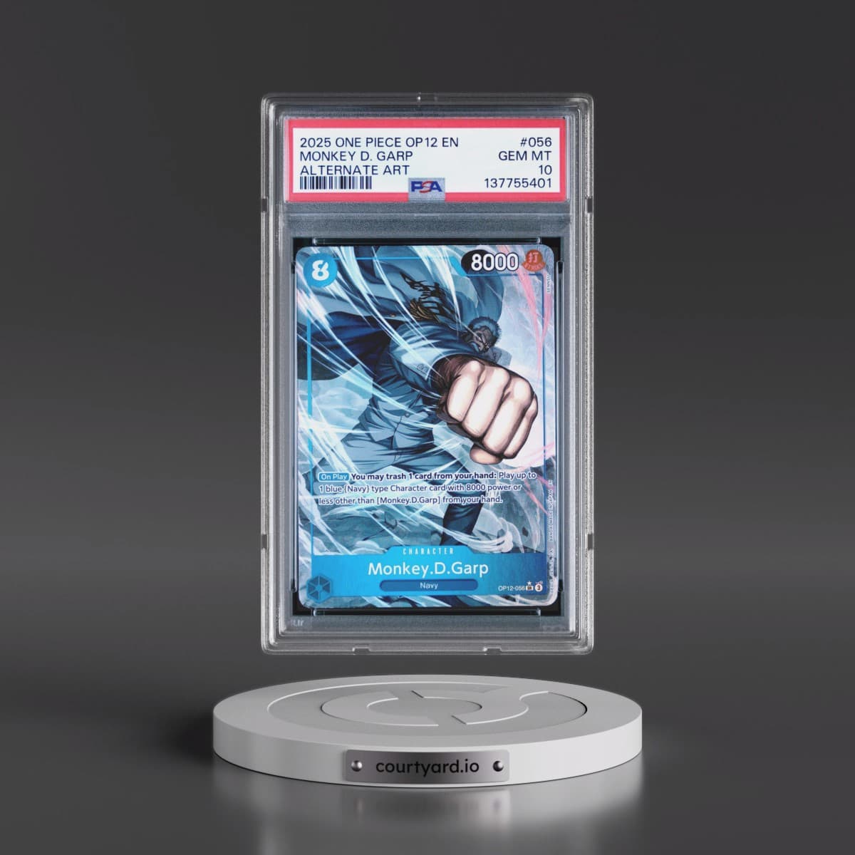 2025 One Piece OP12-Legacy of the Master #056 Monkey D. Garp - Alternate Art (PSA 10 GEM MINT)