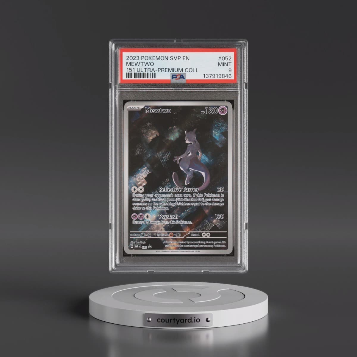 2023 Pokémon Svp EN-SV Black Star Promo #052 Mewtwo - 151 Ultra-Premium Collection (PSA 9 MINT)