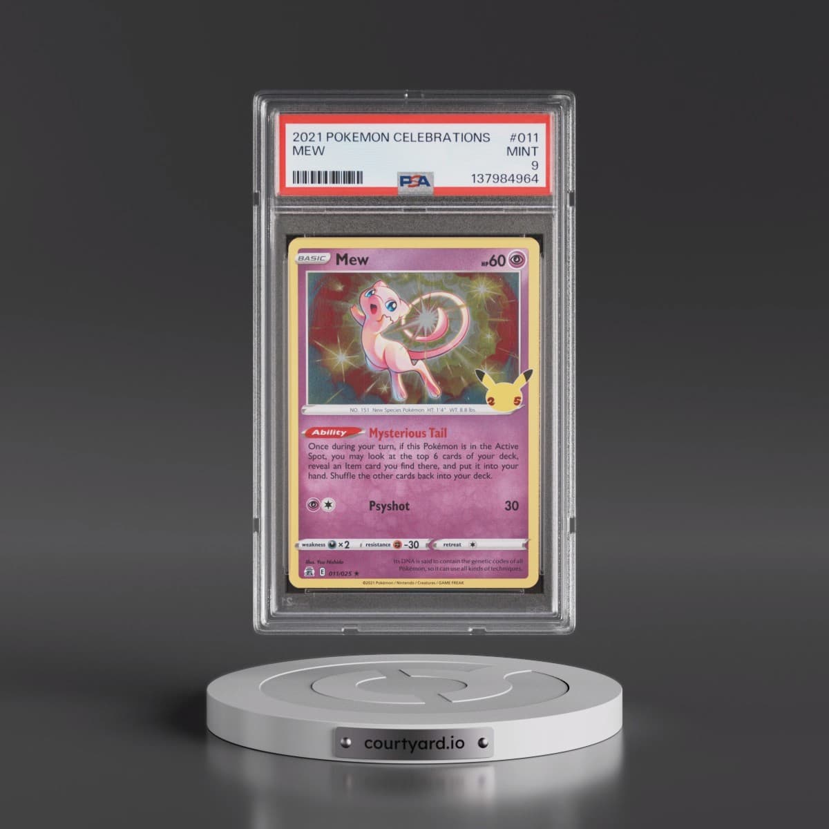 2021 Pokémon Celebrations #011 Mew (PSA 9 MINT)