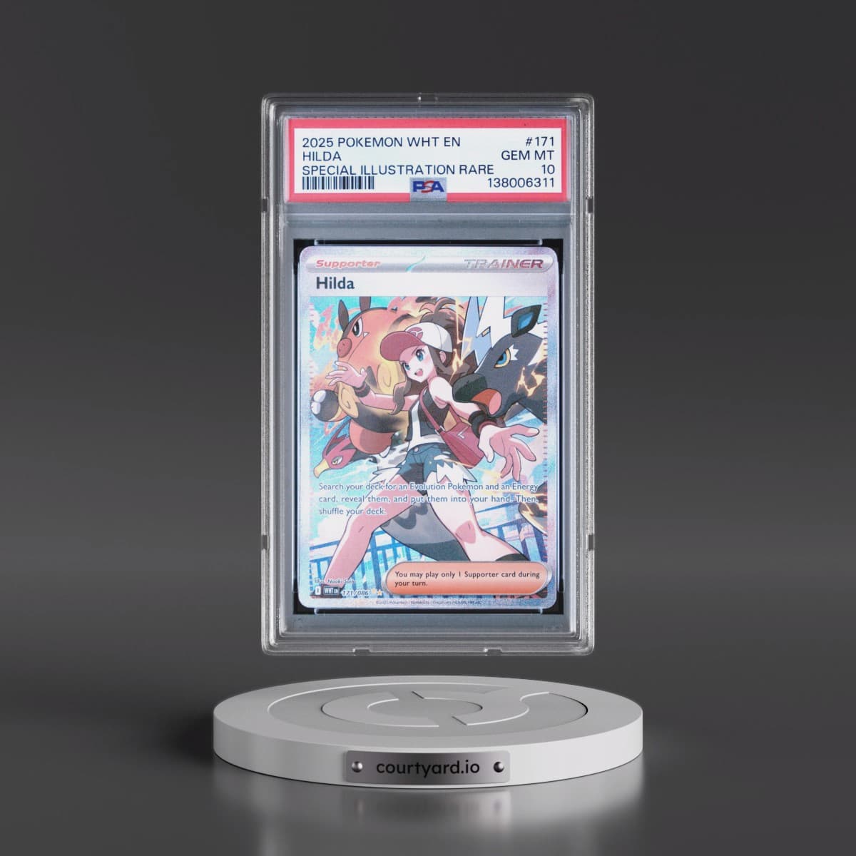 2025 Pokémon Wht EN-White Flare #171 Hilda - Special Illustration Rare (PSA 10 GEM MINT)