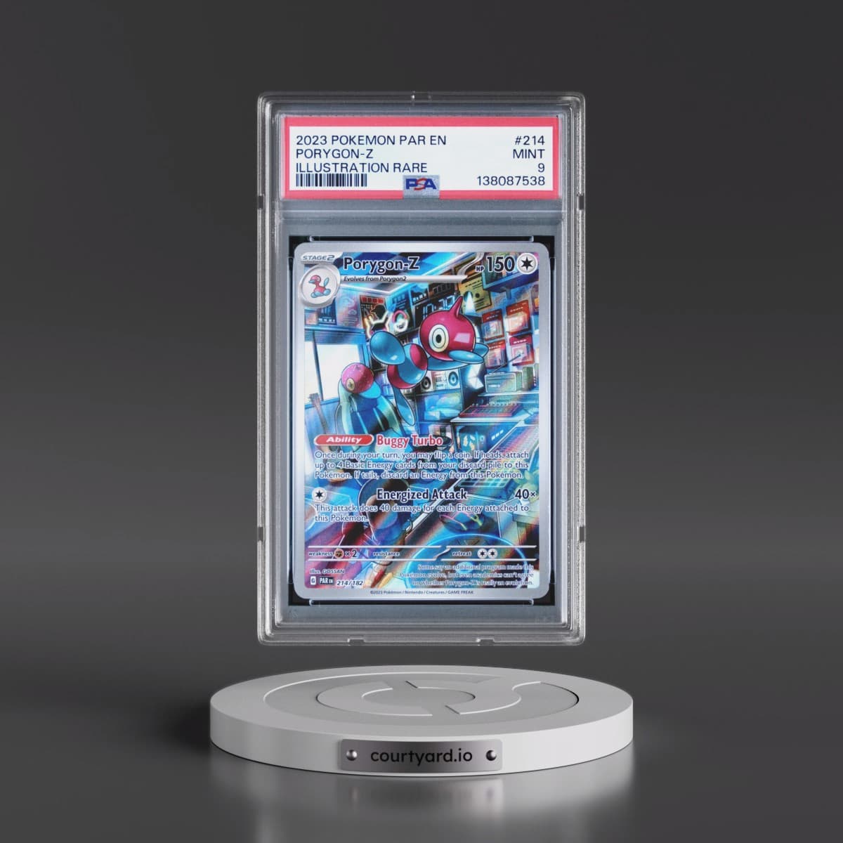2023 Pokémon Par EN-Paradox Rift #214 Porygon-Z - Illustration Rare (PSA 9 MINT)