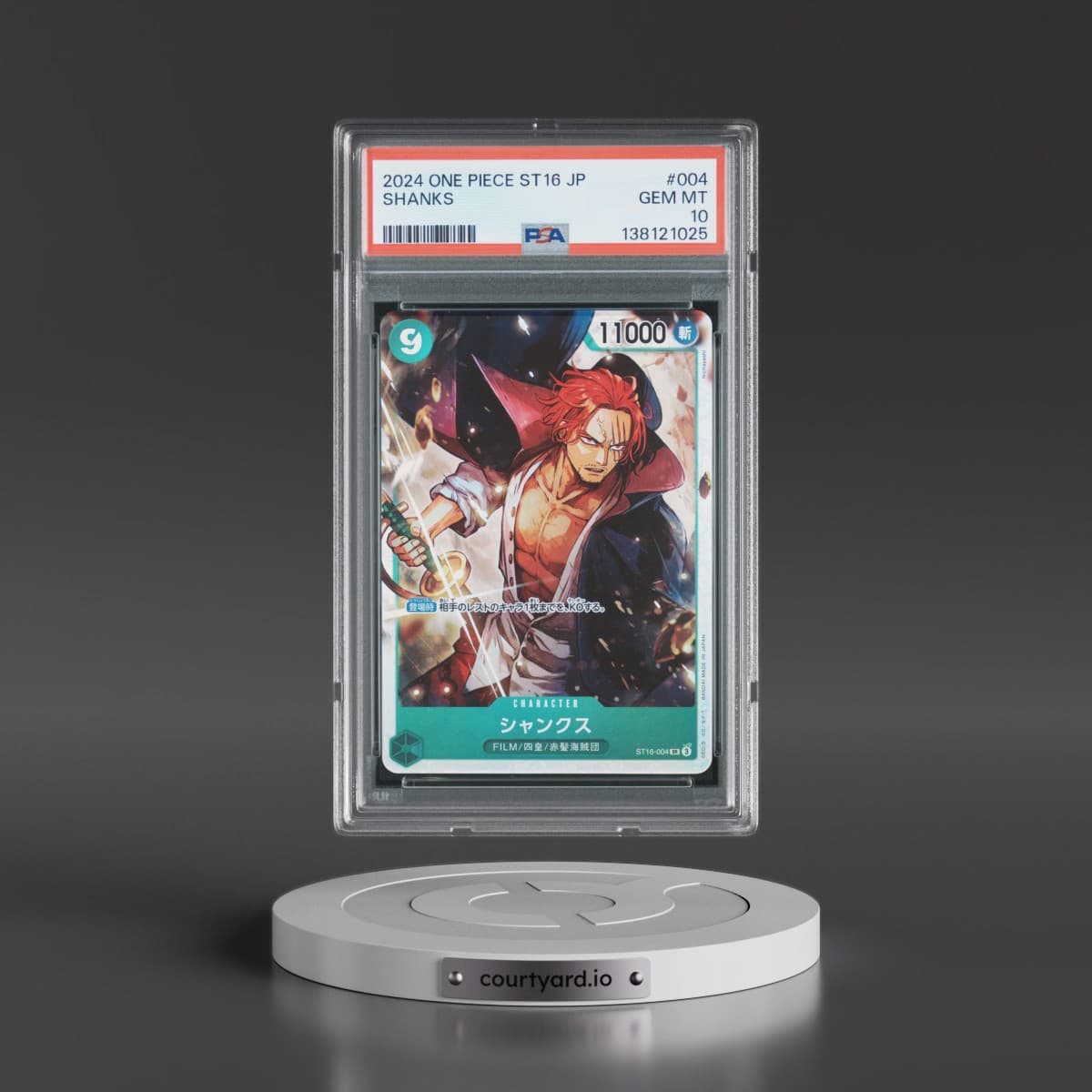2024 One Piece Japanese Starter Deck ST16-Green Uta #004 Shanks (PSA 10 GEM MINT)