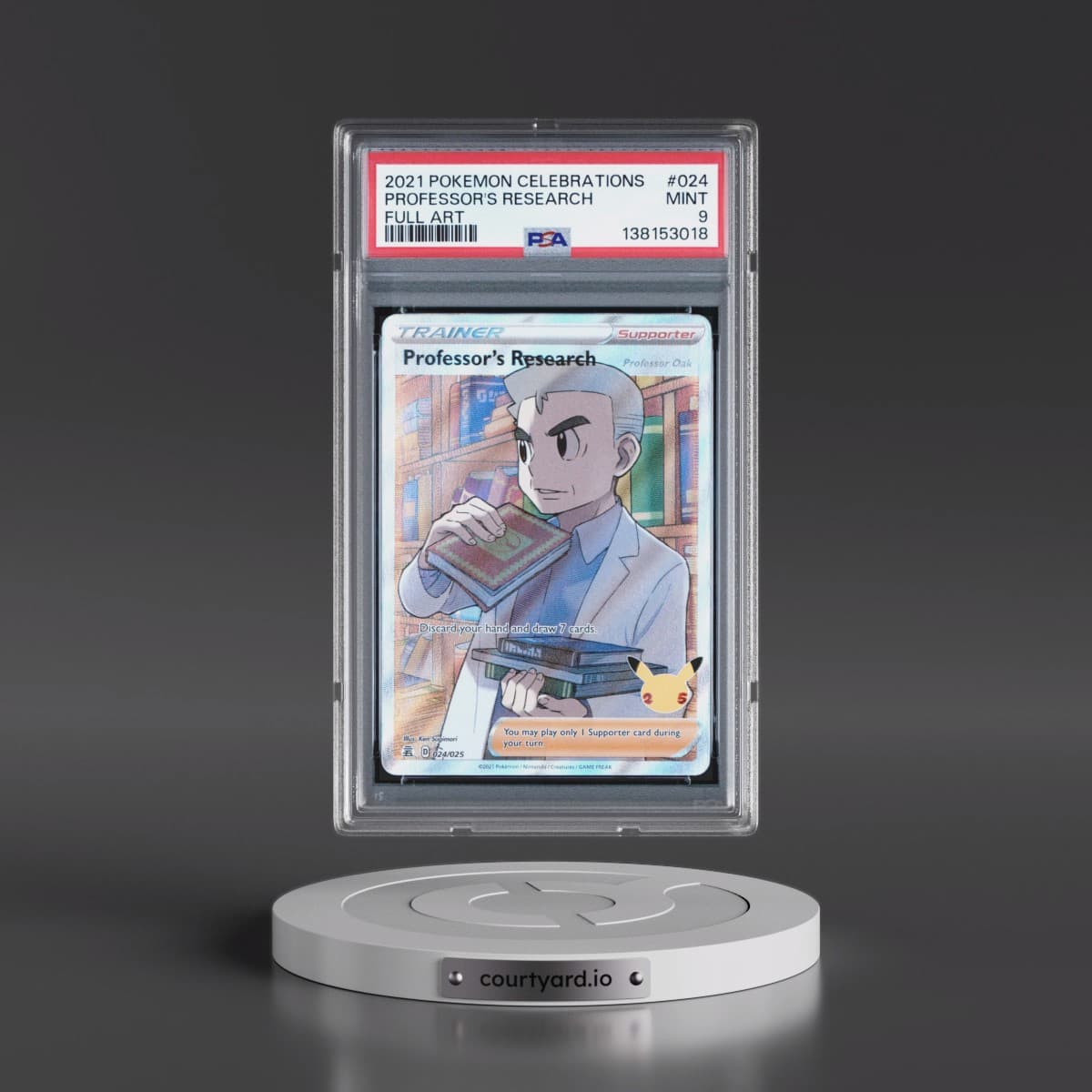 2021 Pokémon Celebrations #024 Professor's Research - Full Art (PSA 9 MINT)