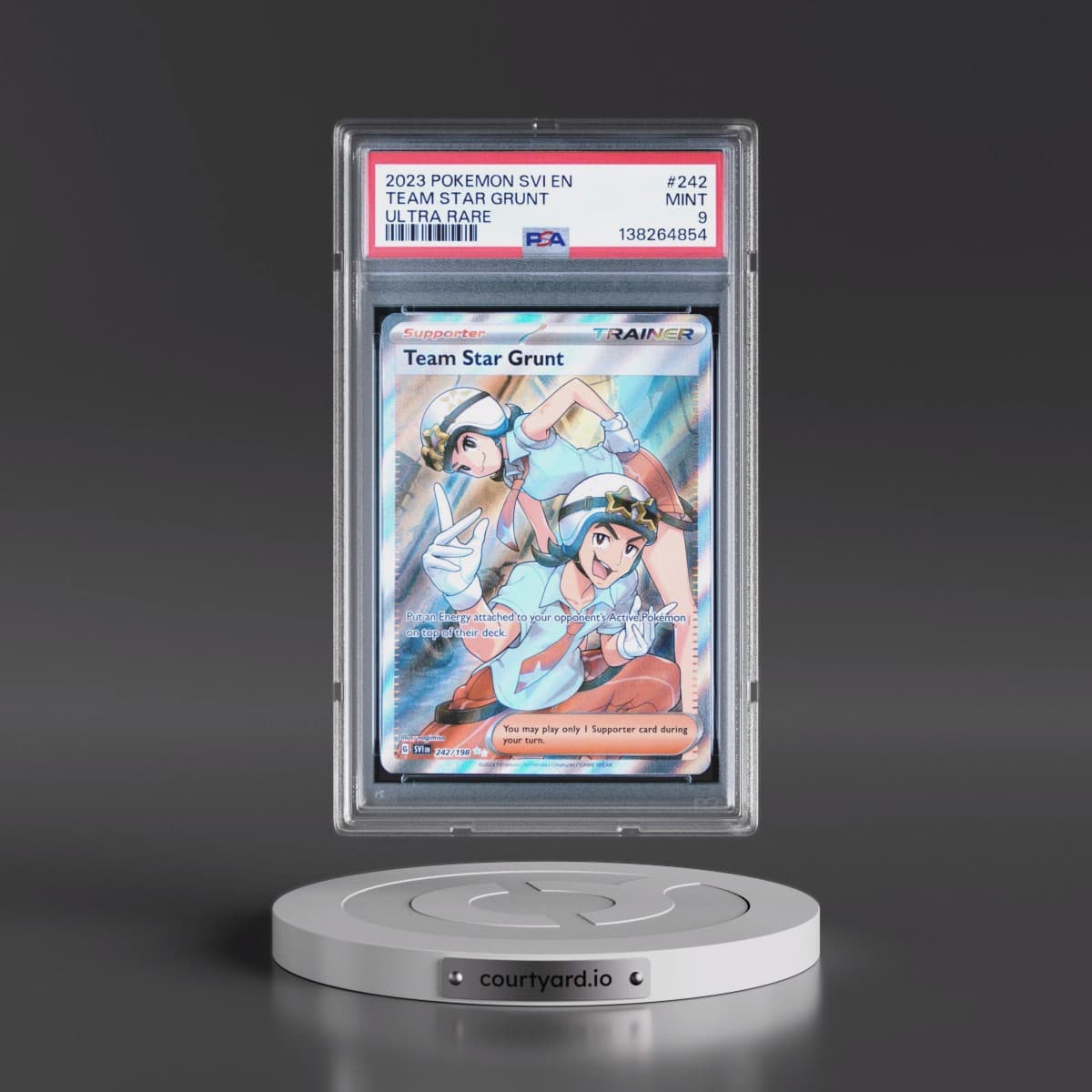 2023 Pokémon Svi EN-Scarlet & Violet #242 Team Star Grunt - Ultra Rare (PSA 9 MINT)