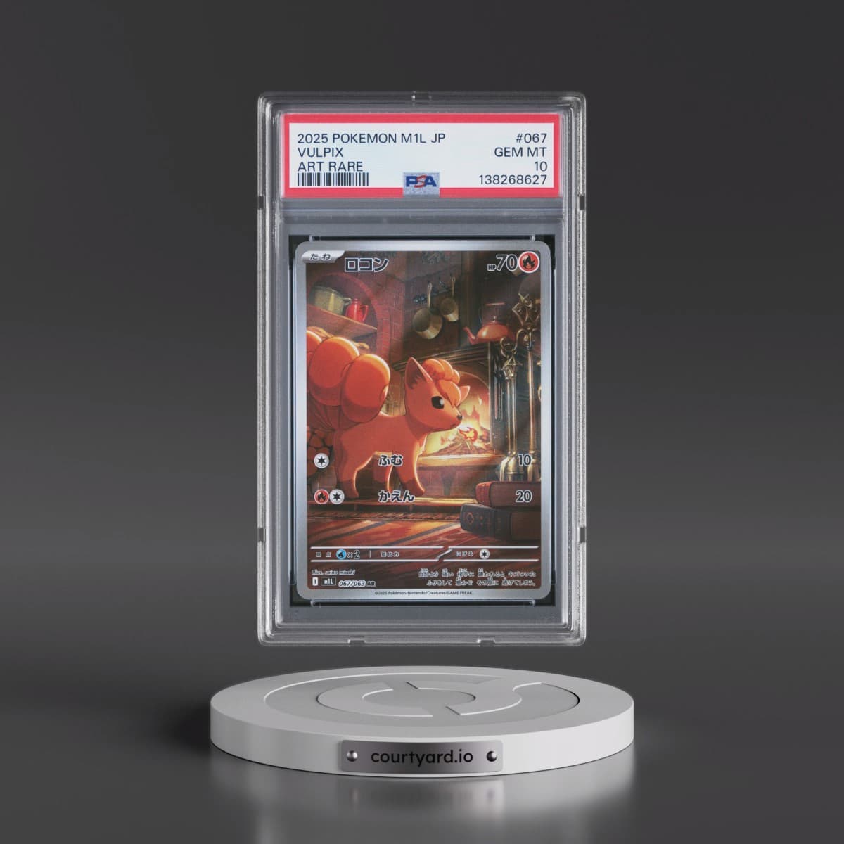 2025 Pokémon M1l-Mega Brave #067 Vulpix - Art Rare (PSA 10 GEM MINT)