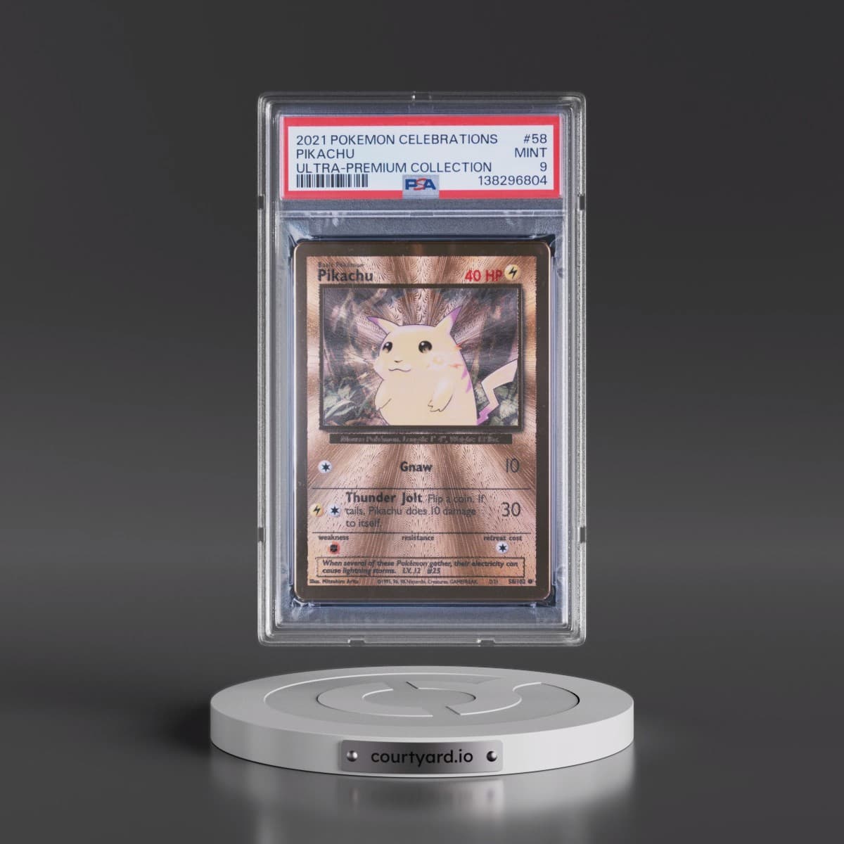 2021 Pokémon Celebrations Ultra-Premium Collection #58 Pikachu (PSA 9 MINT)