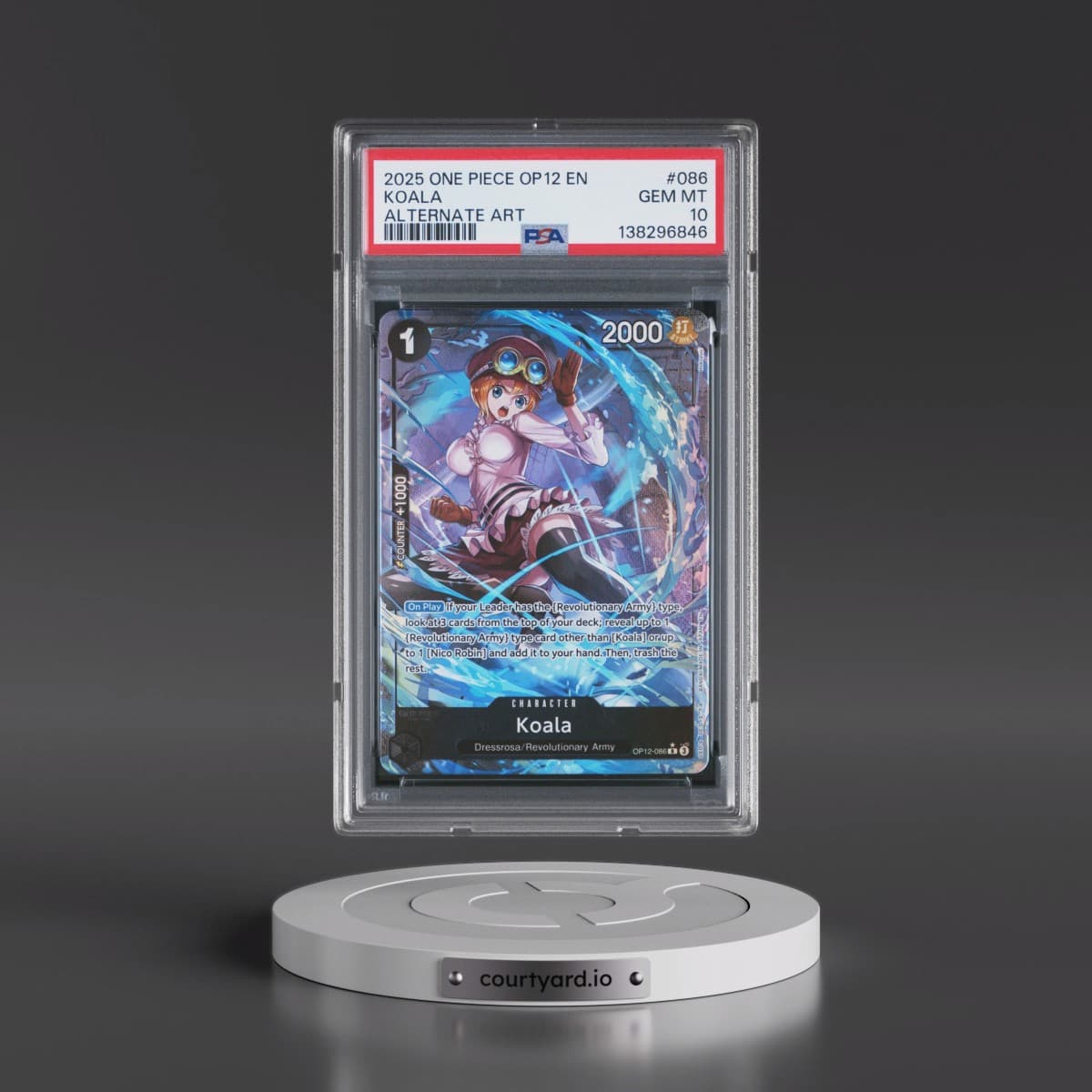 2025 One Piece OP12-Legacy of the Master #086 Koala - Alternate Art (PSA 10 GEM MINT)