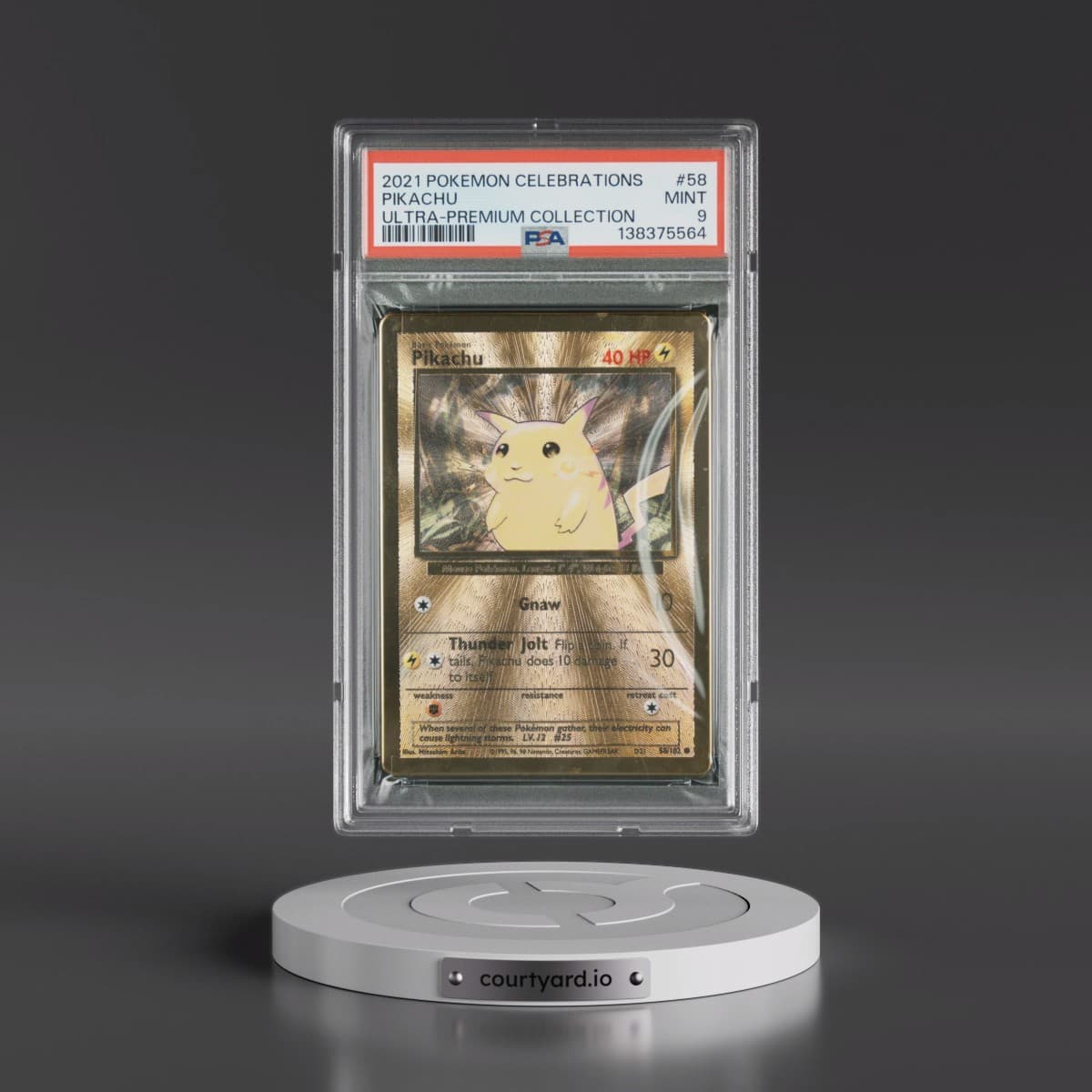 2021 Pokémon Celebrations Ultra-Premium Collection #58 Pikachu (PSA 9 MINT)