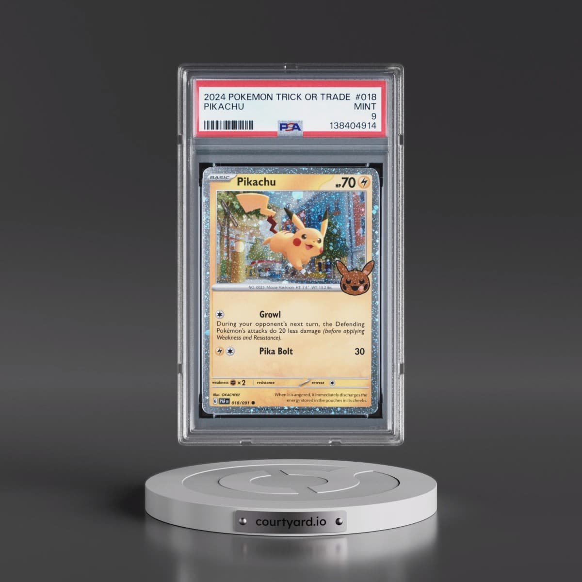 2024 Pokémon Trick or Trade #018 Pikachu (PSA 9 MINT)