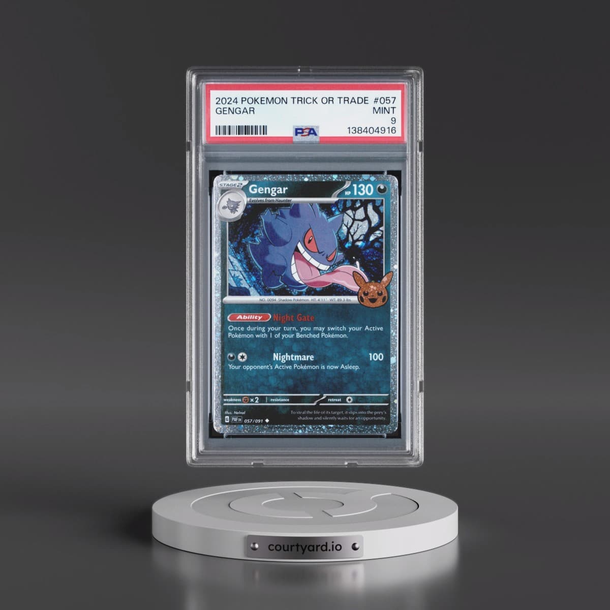 2024 Pokémon Trick or Trade #057 Gengar (PSA 9 MINT)