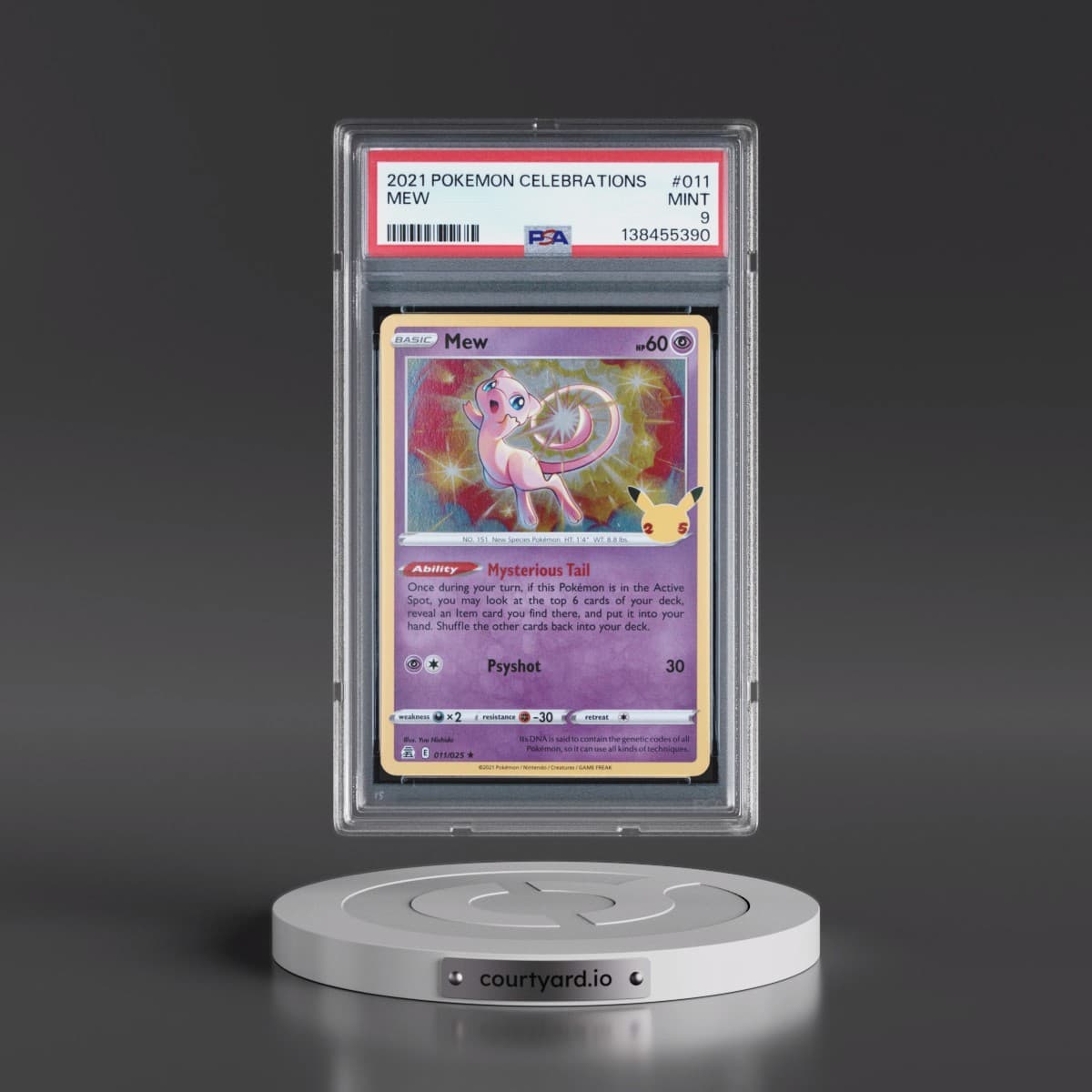 2021 Pokémon Celebrations #011 Mew (PSA 9 MINT)