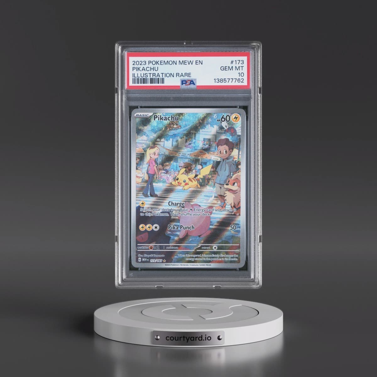 2023 Pokémon Mew EN-151 #173 Pikachu - Illustration Rare (PSA 10 GEM MINT)
