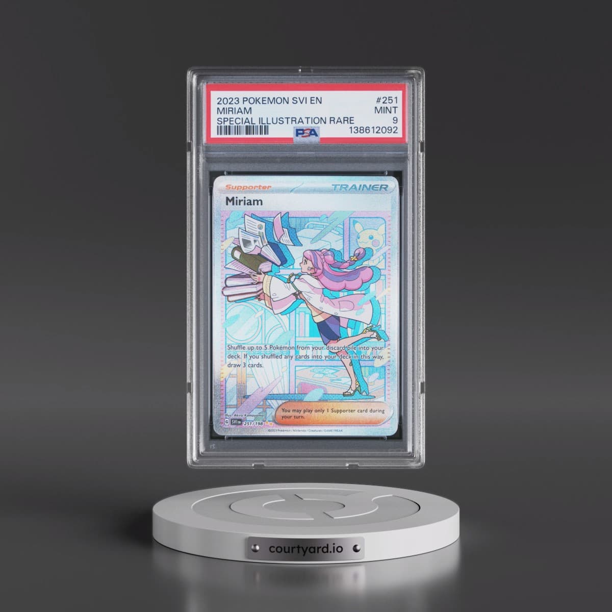 2023 Pokémon Svi EN-Scarlet & Violet #251 Miriam - Special Illustration Rare (PSA 9 MINT)