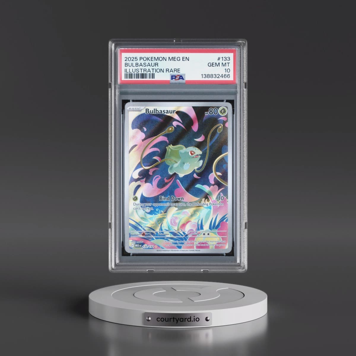 2025 Pokémon Meg EN-Mega Evolution #133 Bulbasaur - Illustration Rare (PSA 10 GEM MINT)