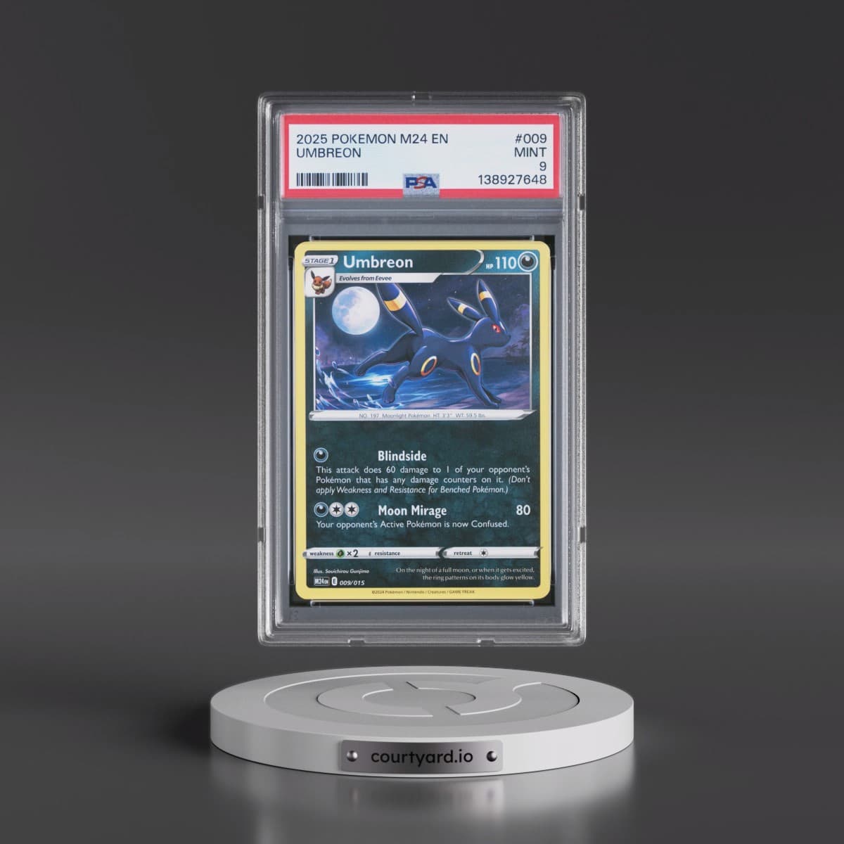 2025 Pokémon M24 EN-Mcdonald's Collection #009 Umbreon (PSA 9 MINT)