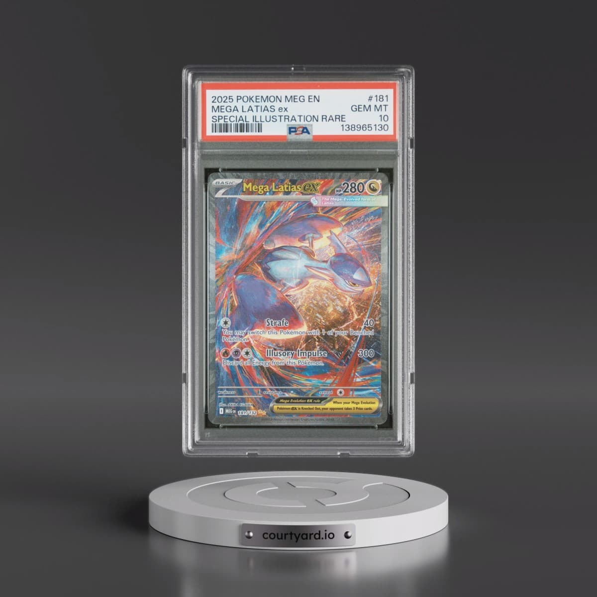 2025 Pokémon Meg EN-Mega Evolution #181 Mega Latias EX - Holo Special Illustration Rare (PSA 10 GEM MINT)