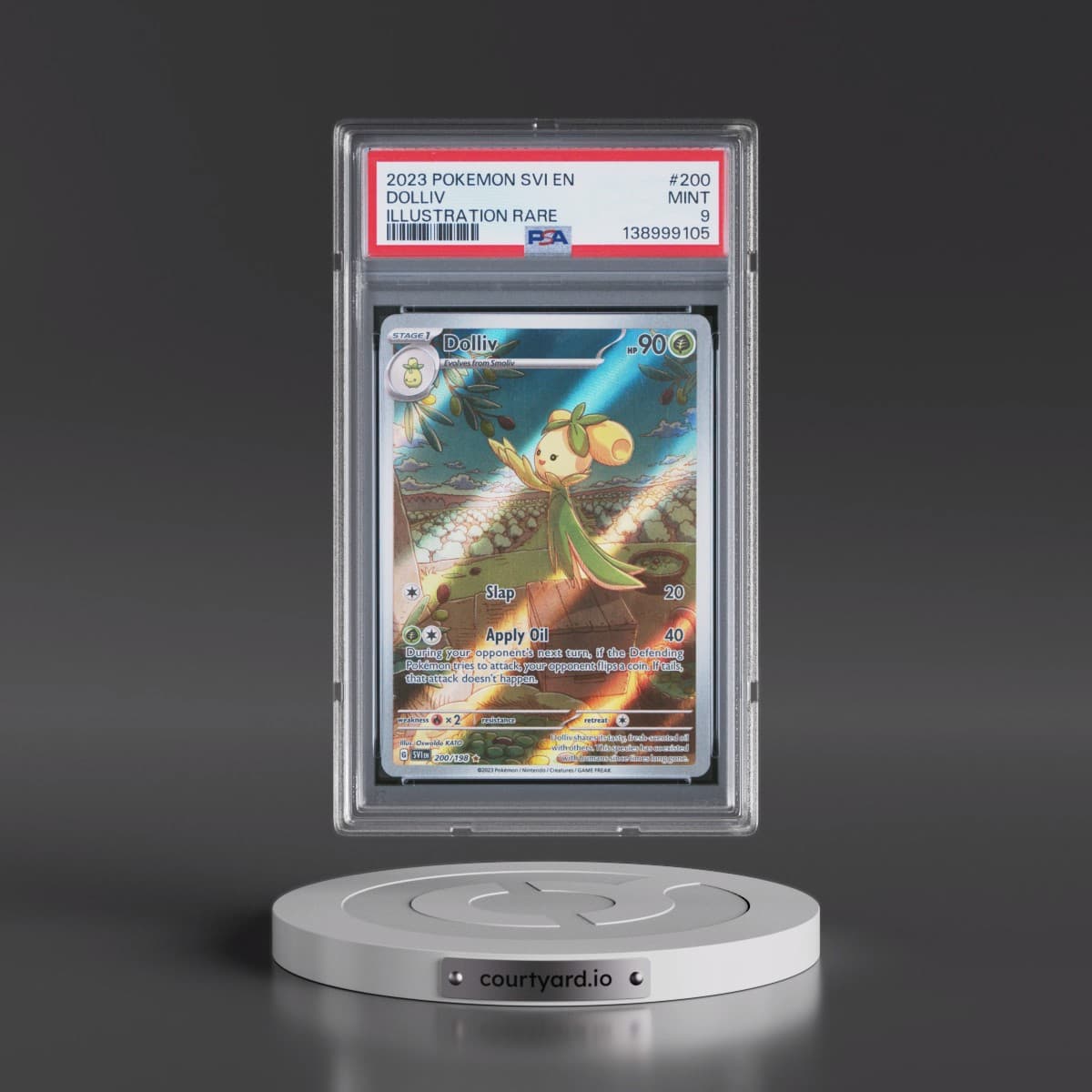 2023 Pokémon Svi EN-Scarlet & Violet #200 Dolliv - Illustration Rare (PSA 9 MINT)