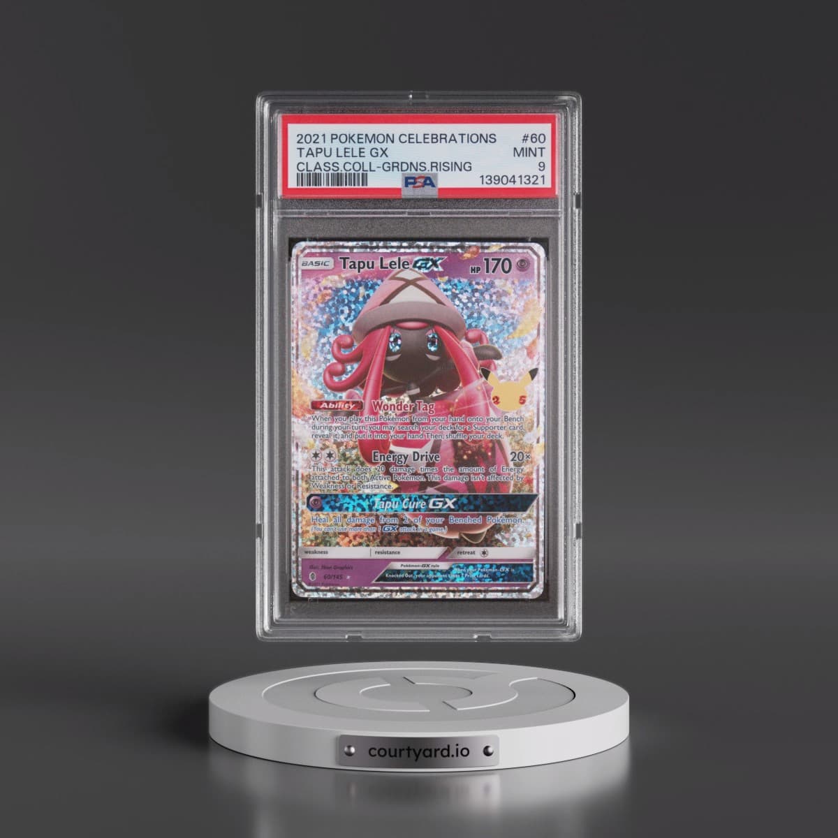 2021 Pokémon Celebrations Classic Collection #60 Tapu Lele GX - Holo (PSA 9 MINT)