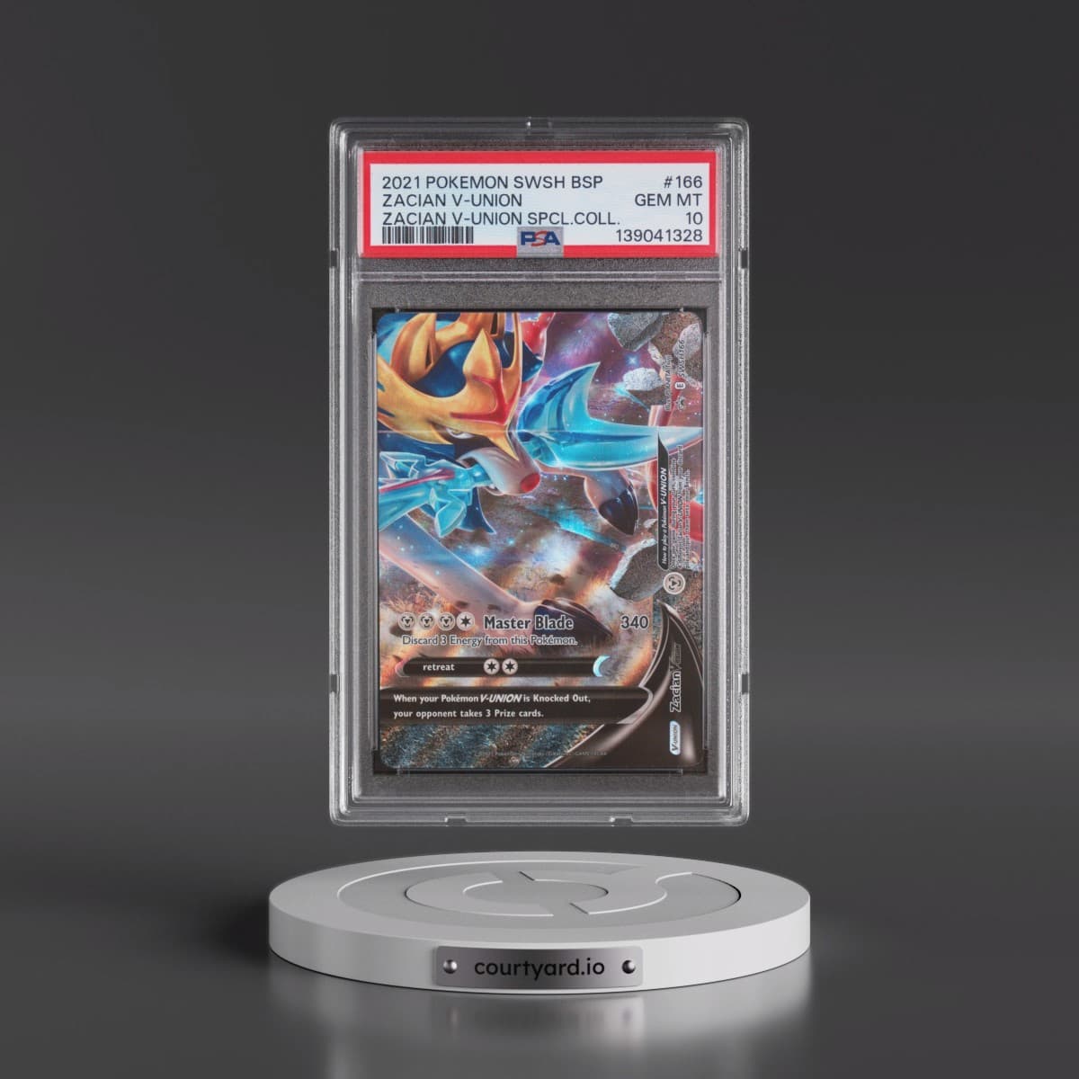 2021 Pokémon Swsh Black Star Promo #166 Zacian V-Union - Zacian V-Union Special Collection (PSA 10 GEM MINT)