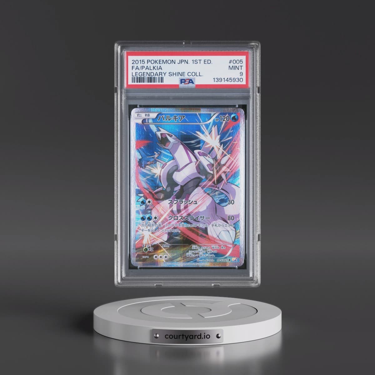 2015 Pokémon Legendary Shine Collection #005 Palkia - 1st Edition Full Art (PSA 9 MINT)