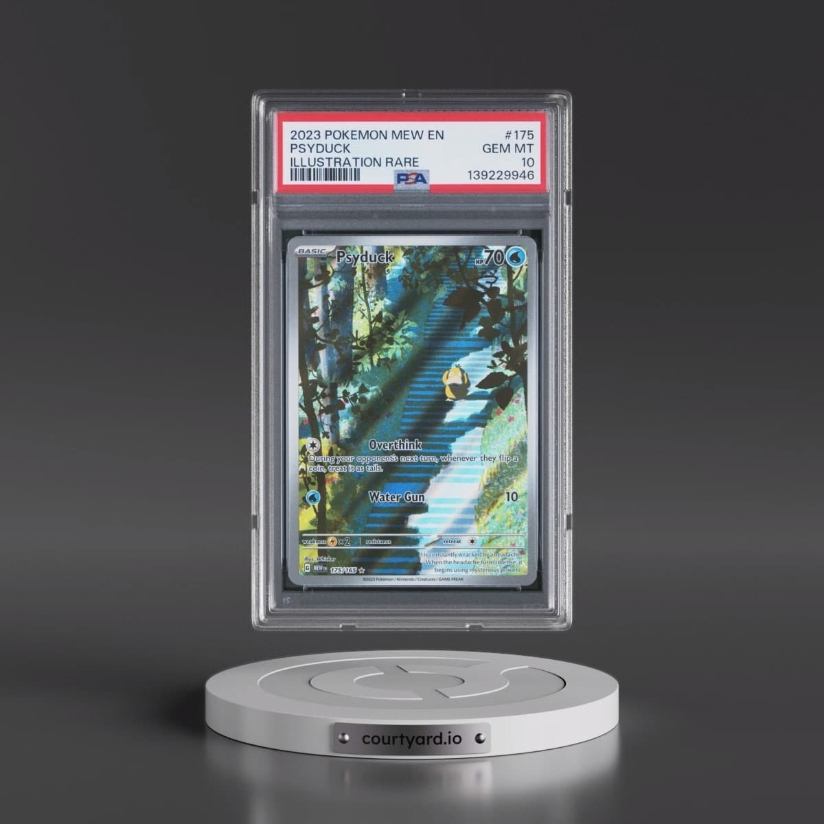 2023 Pokémon Mew EN-151 #175 Psyduck - Illustration Rare (PSA 10 GEM MINT)