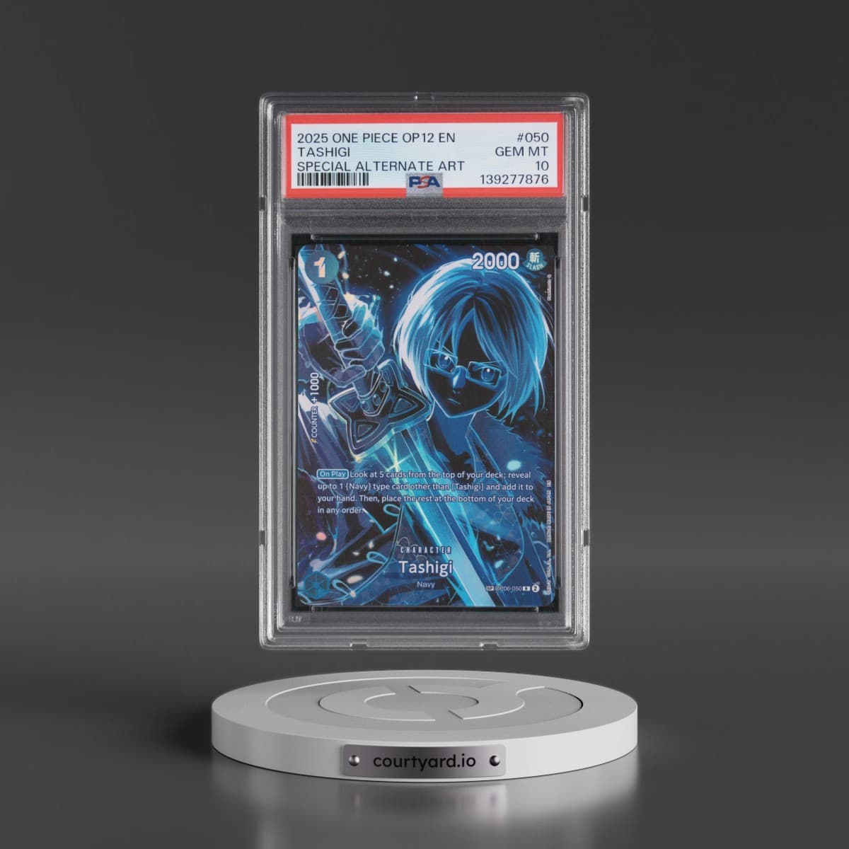 2025 One Piece OP12-Legacy of the Master #050 Tashigi - Special Alternate Art (PSA 10 GEM MINT)
