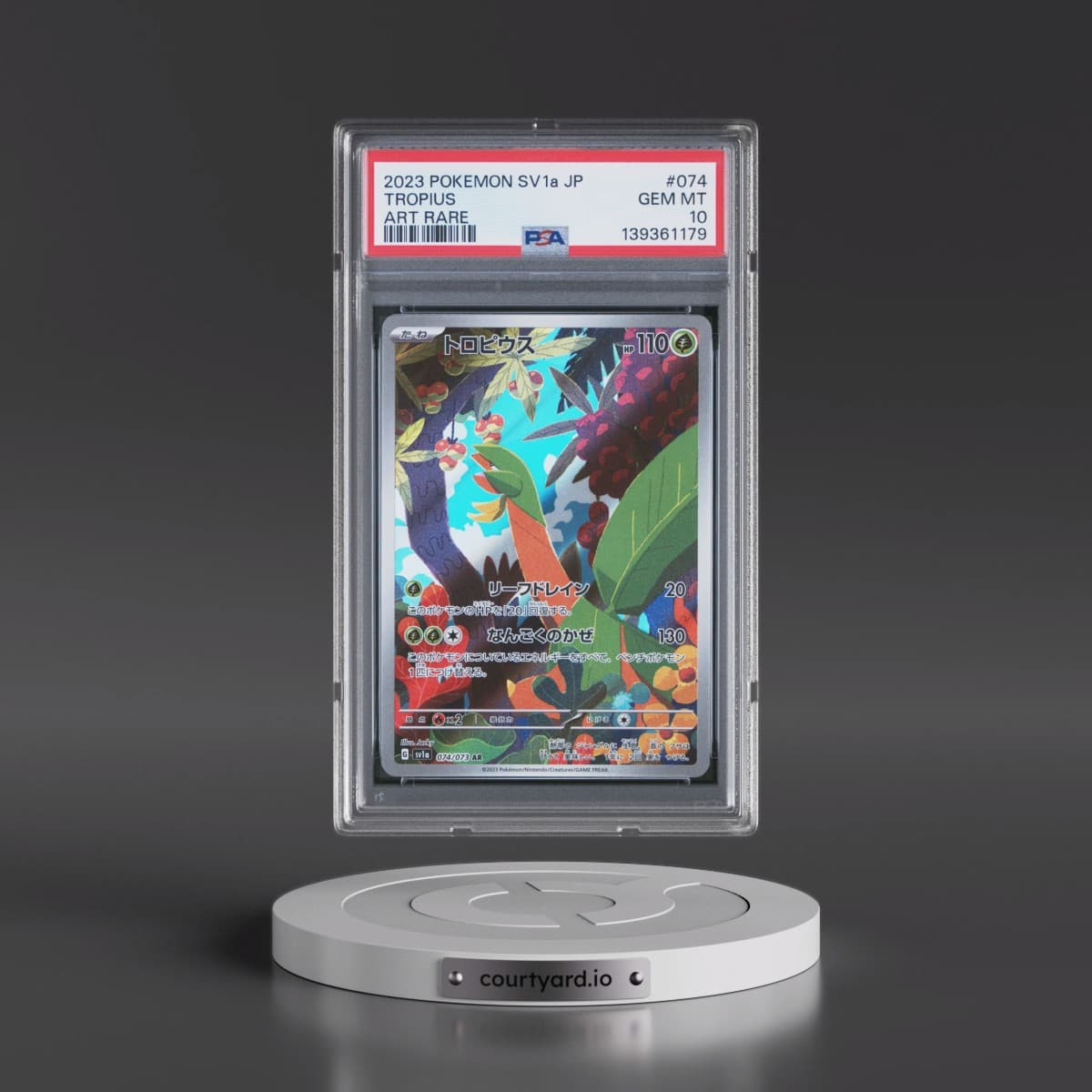 2023 Pokémon Sv1a-Triplet Beat #074 Tropius - Art Rare (PSA 10 GEM MINT)