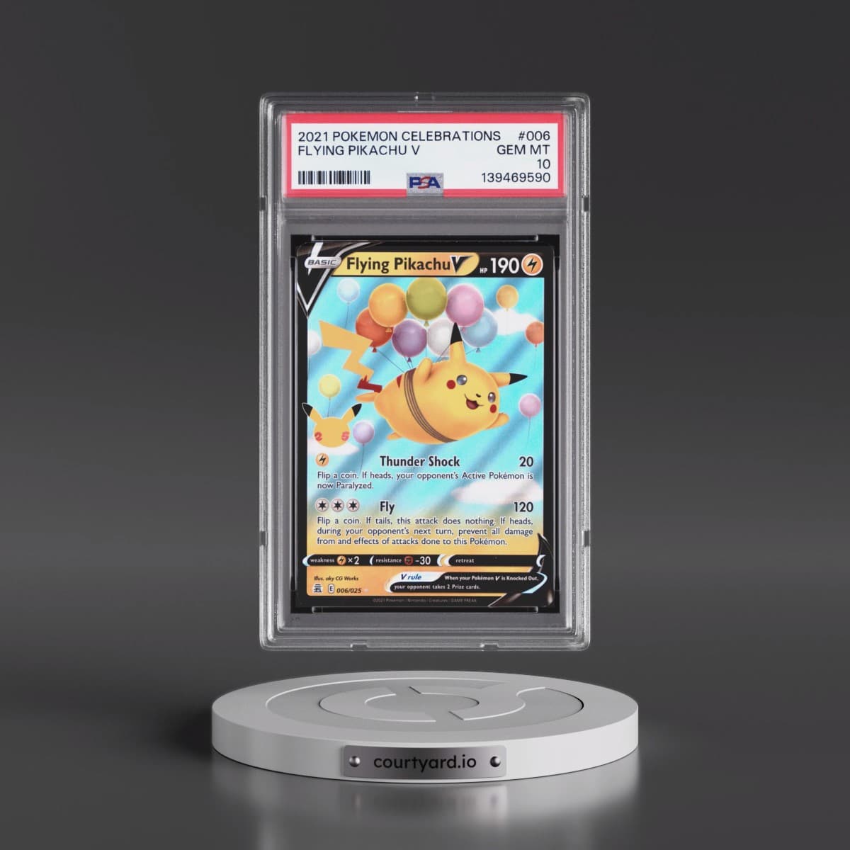 2021 Pokémon Celebrations #006 Flying Pikachu V - Holo (PSA 10 GEM MINT)