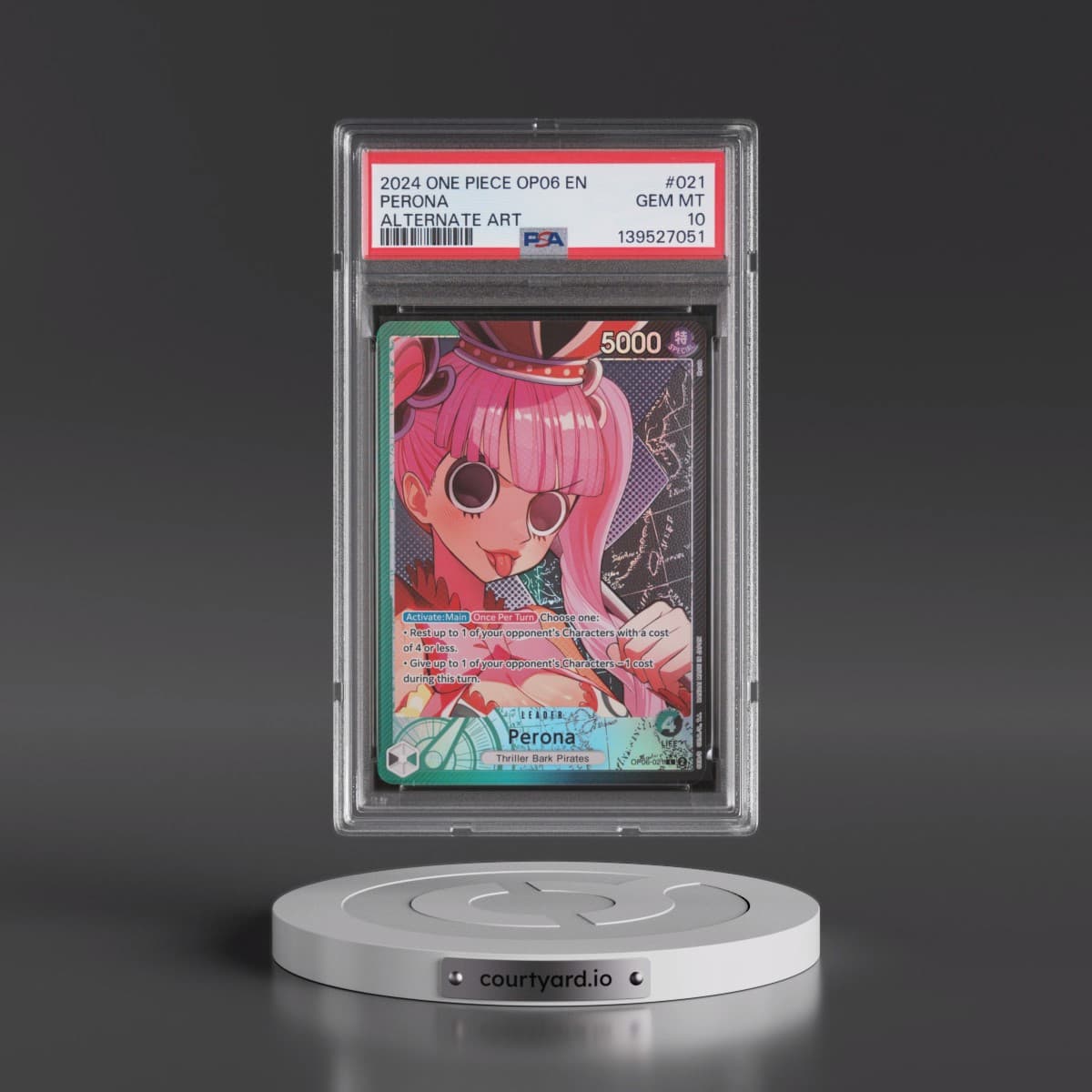 2024 One Piece OP06-Wings of the Captain #021 Perona - Alternate Art (PSA 10 GEM MINT)