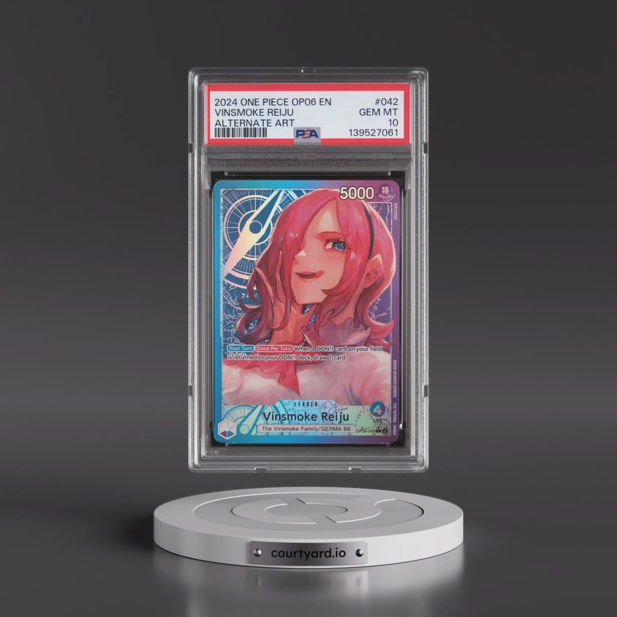 2024 One Piece Wings of the Captain #042 Vinsmoke Reiju - Alternate Art (PSA 10 GEM MINT)