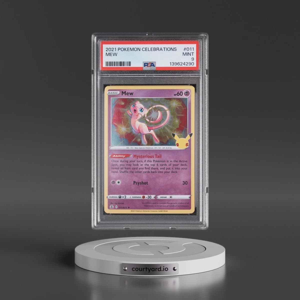 2021 Pokémon Celebrations #011 Mew (PSA 9 MINT)
