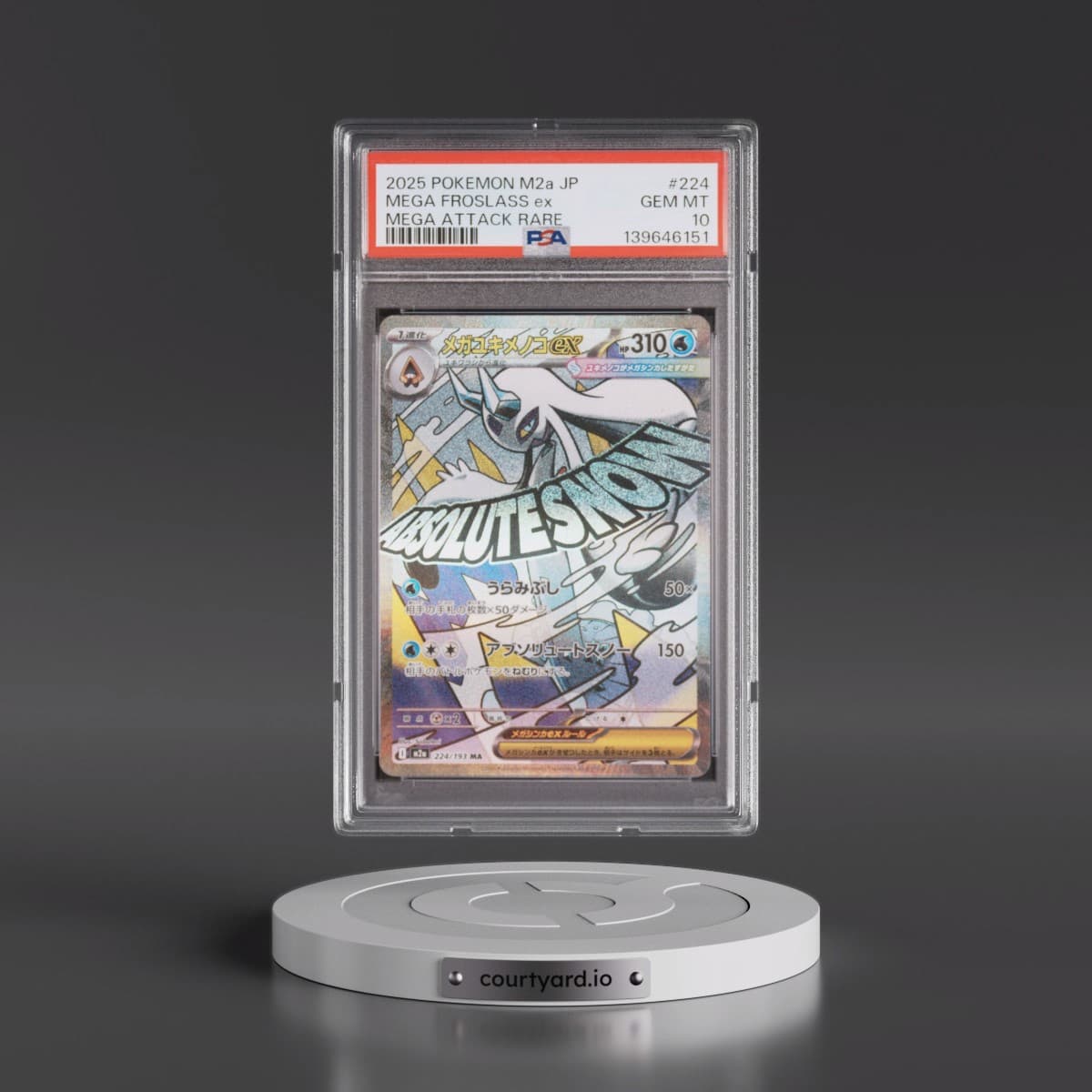2025 Pokémon M2a-Mega Dream EX #224 Mega Froslass EX - Holo Mega Attack Rare (PSA 10 GEM MINT)