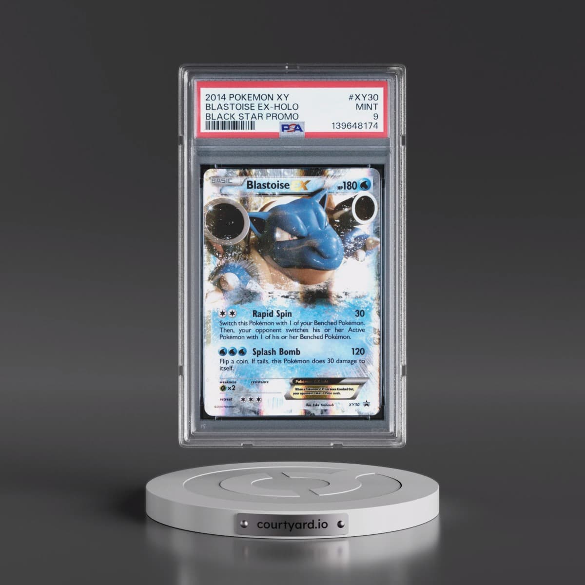 2014 Pokémon XY Black Star Promo #XY30 Blastoise EX - Holo (PSA 9 MINT)