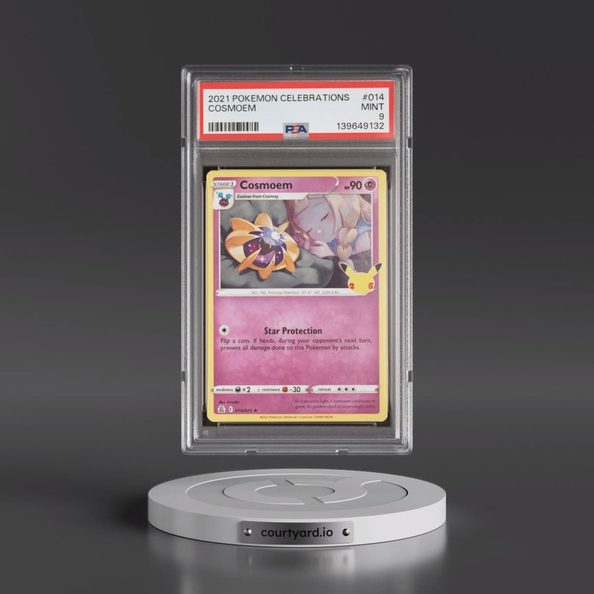2021 Pokémon Celebrations #014 Cosmoem (PSA 9 MINT)