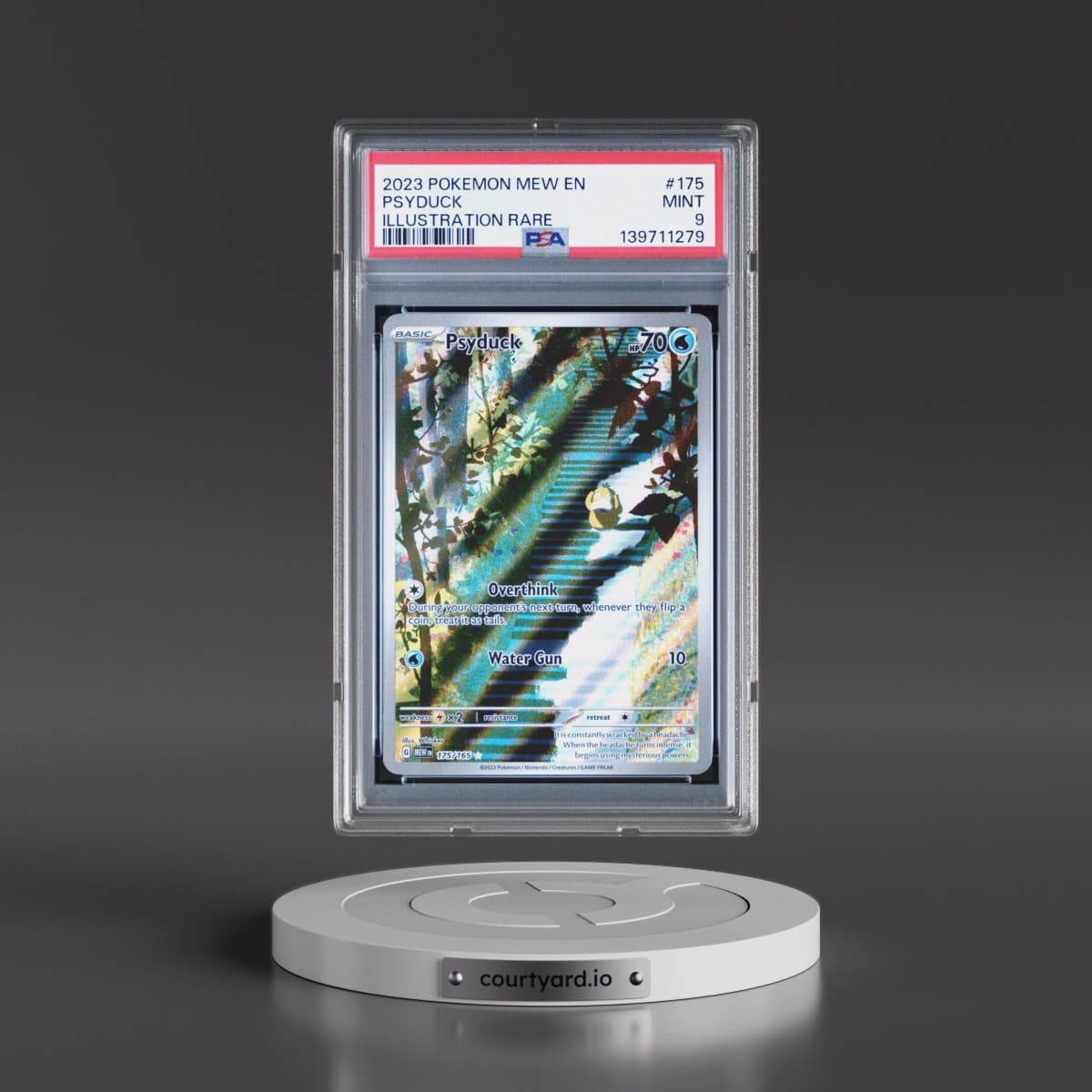 2023 Pokémon Mew EN-151 #175 Psyduck - Illustration Rare (PSA 9 MINT)