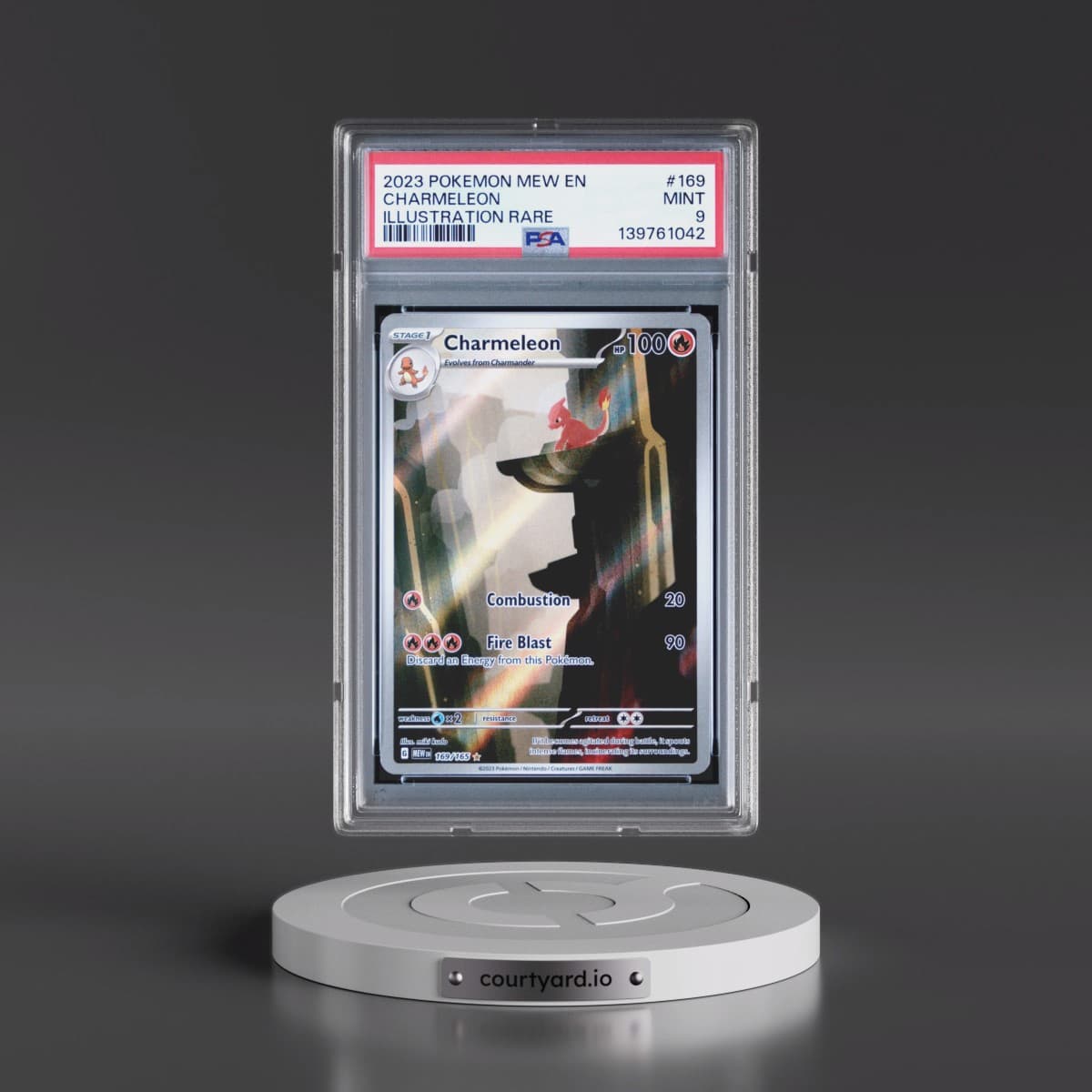 2023 Pokémon Mew EN-151 #169 Charmeleon - Illustration Rare (PSA 9 MINT)