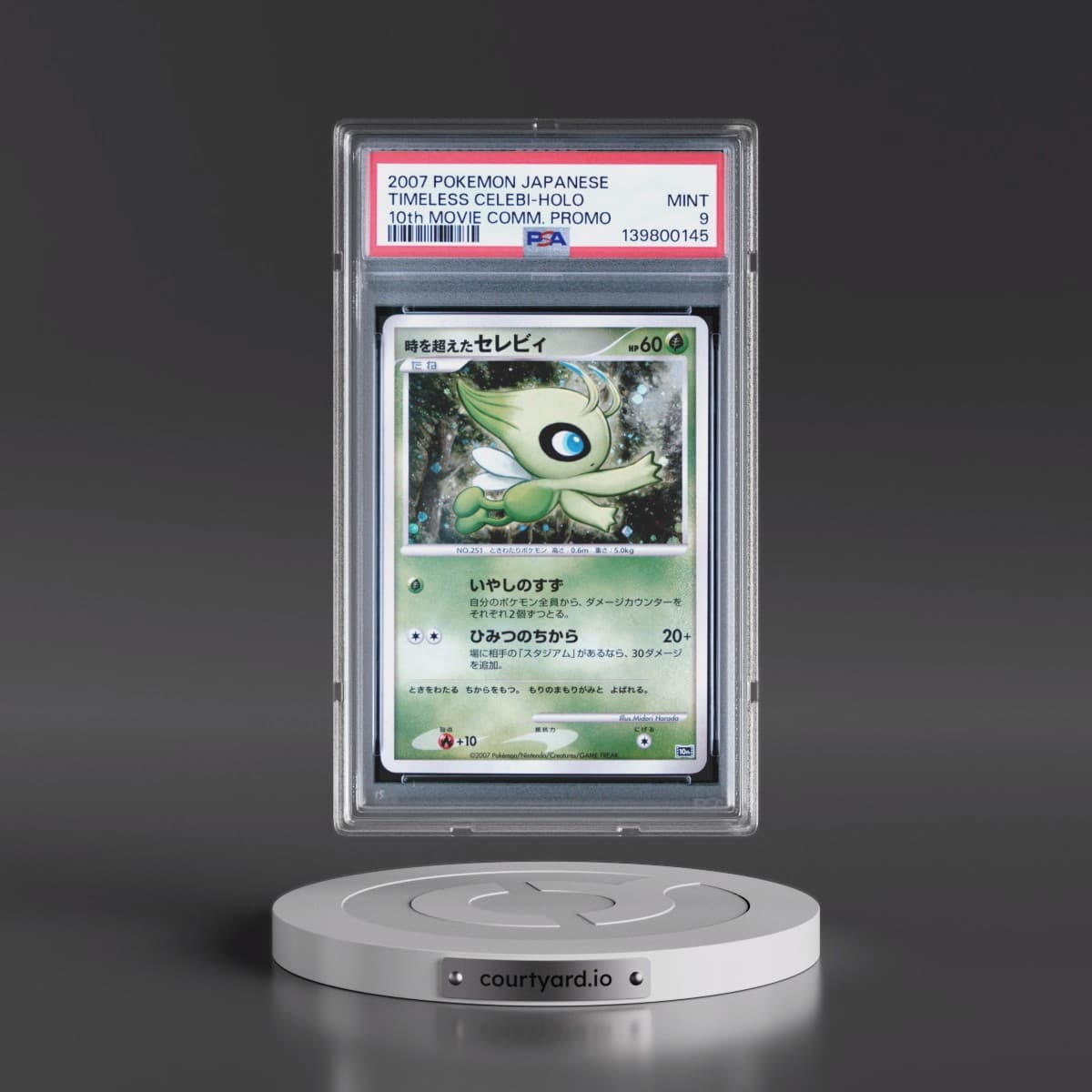 2007 Pokémon 10th Movie Commemoration Promo Timeless Celebi - Holo (PSA 9 MINT)