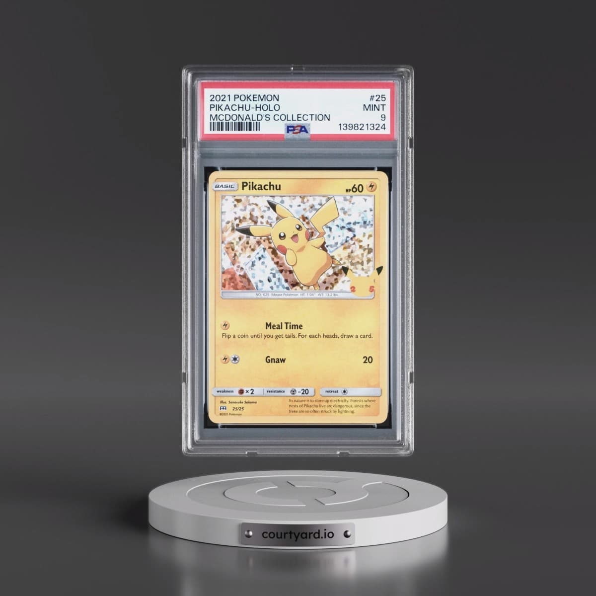 2021 Pokémon Mcdonald's Collection #25 Pikachu - Holo (PSA 9 MINT)