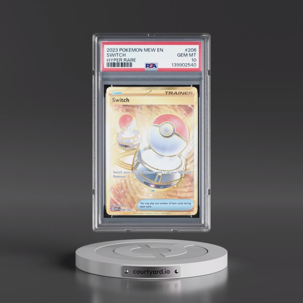 2023 Pokémon Mew EN-151 #206 Switch - Hyper Rare (PSA 10 GEM MINT)