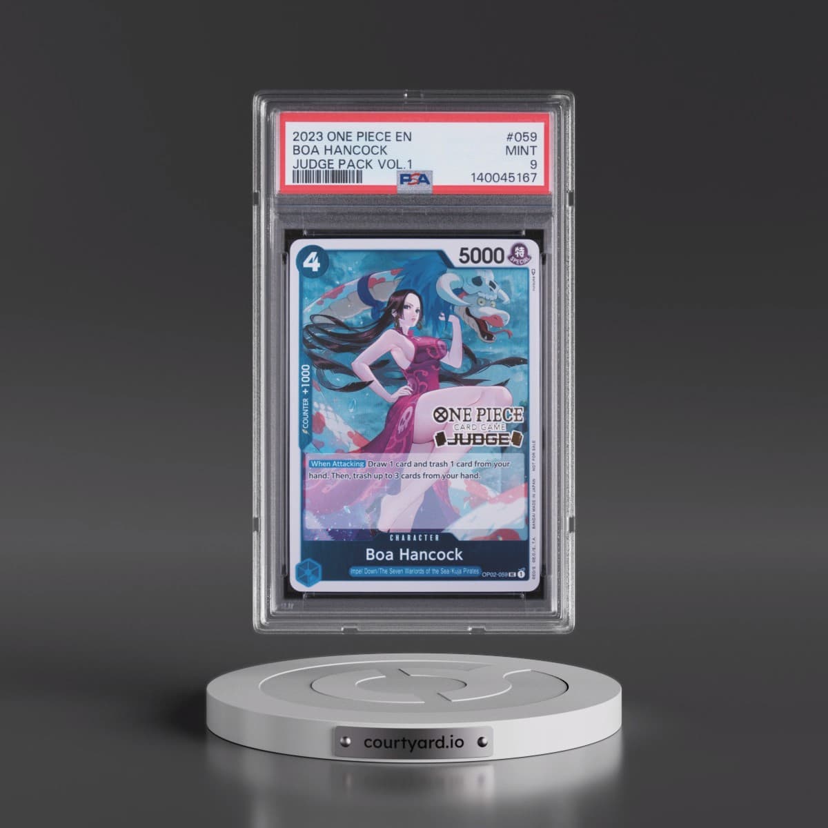 2023 One Piece Judge Pack Volume 1 #059 Boa Hancock (PSA 9 MINT)
