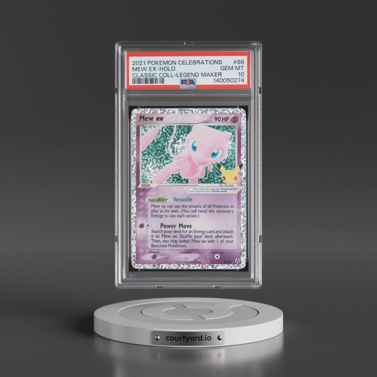 2021 Pokémon Celebrations Classic Collection #88 Mew EX - Holo Holo (PSA 10 GEM MINT)