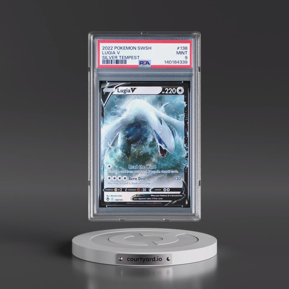 2022 Pokémon Sword & Shield Silver Tempest #138 Lugia V - Holo (PSA 9 MINT)