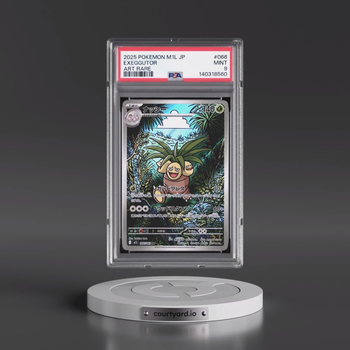 2025 Pokémon M1l-Mega Brave #066 Exeggutor - Art Rare (PSA 9 MINT)