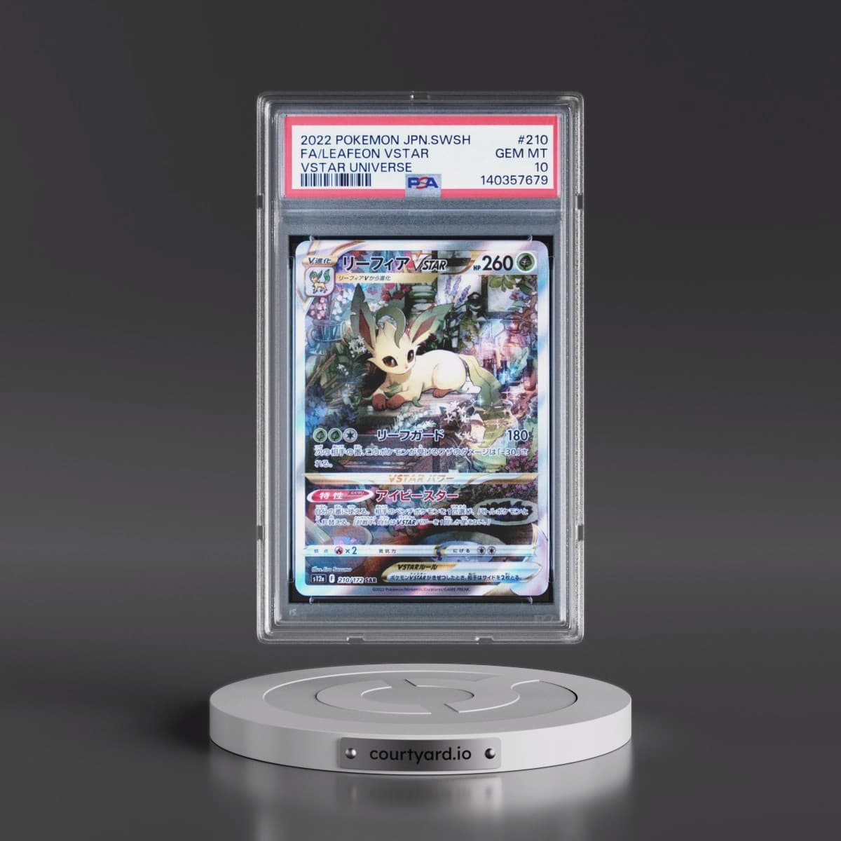 2022 Pokémon Sword & Shield Vstar Universe #210 Leafeon Vstar - Full Art (PSA 10 GEM MINT)