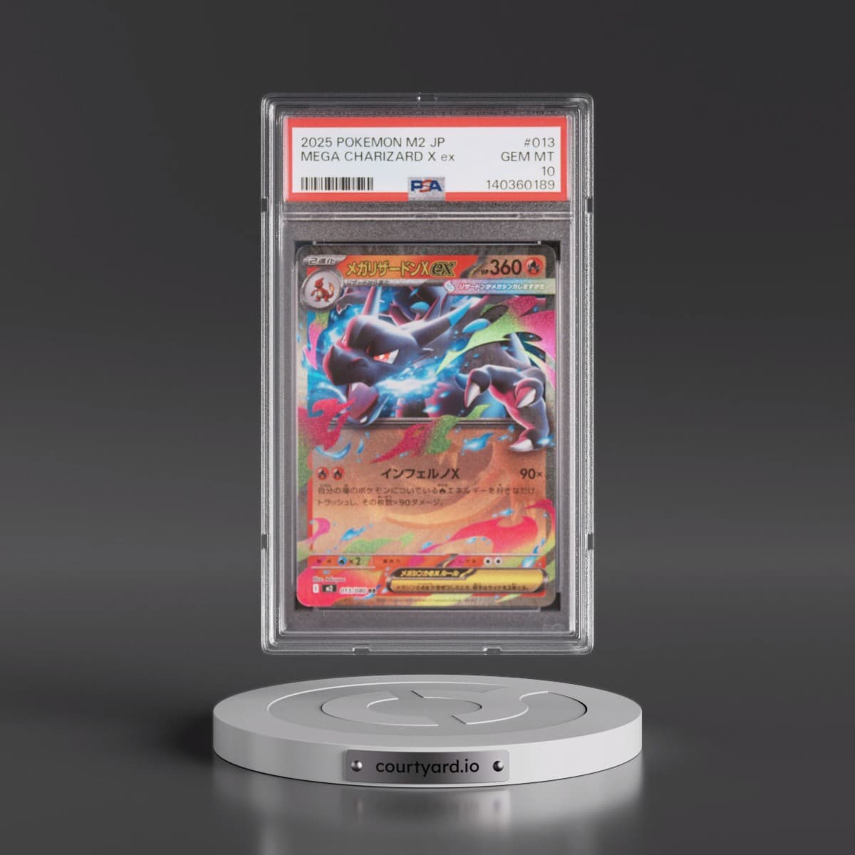 2025 Pokémon M2-Inferno X #013 Mega Charizard X EX - Holo (PSA 10 GEM MINT)